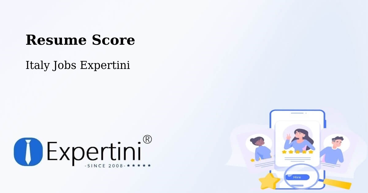 Resume Score & Job Description Match Tool – Basiglio - Italy Jobs Expertini